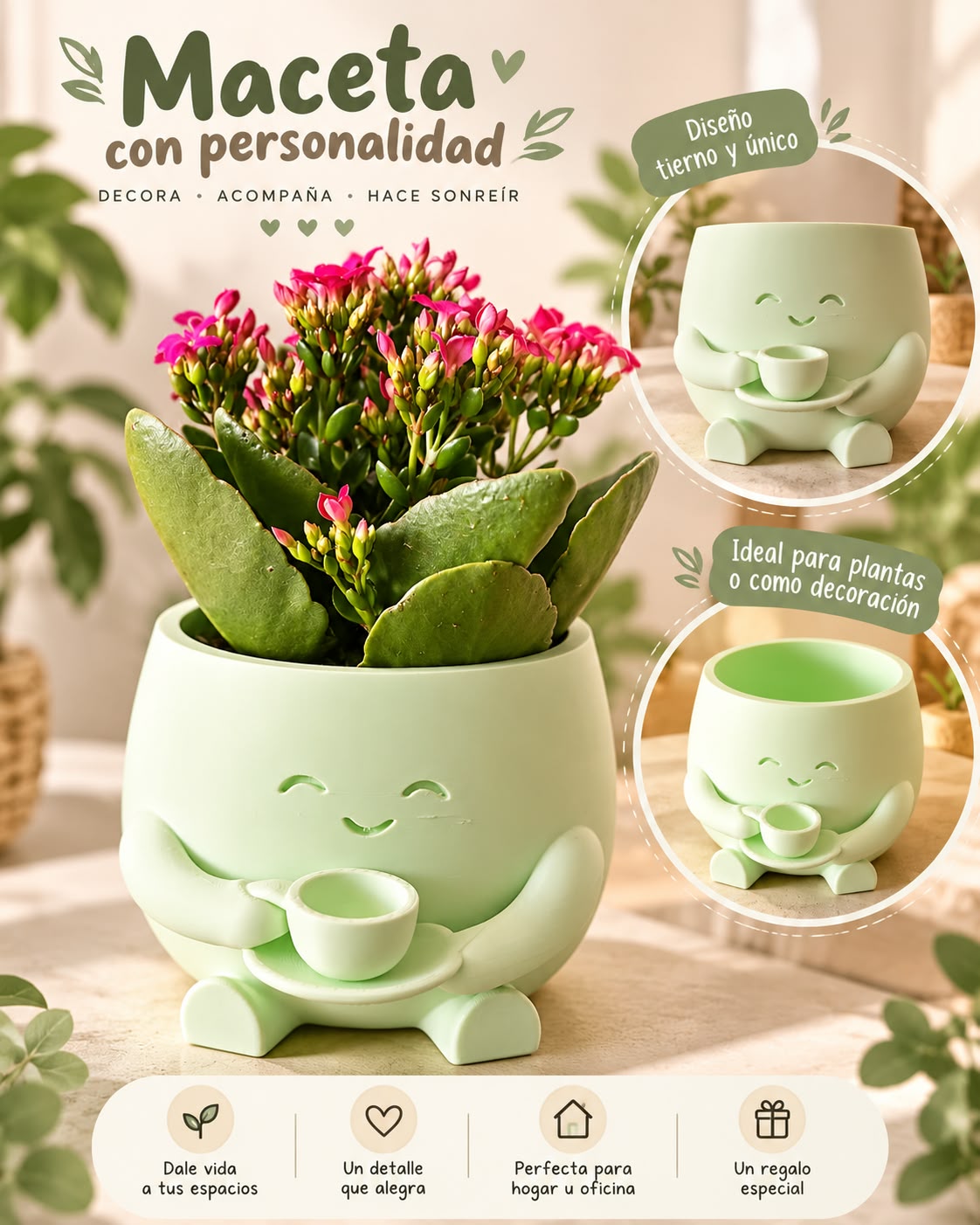 Maceta con personalidad