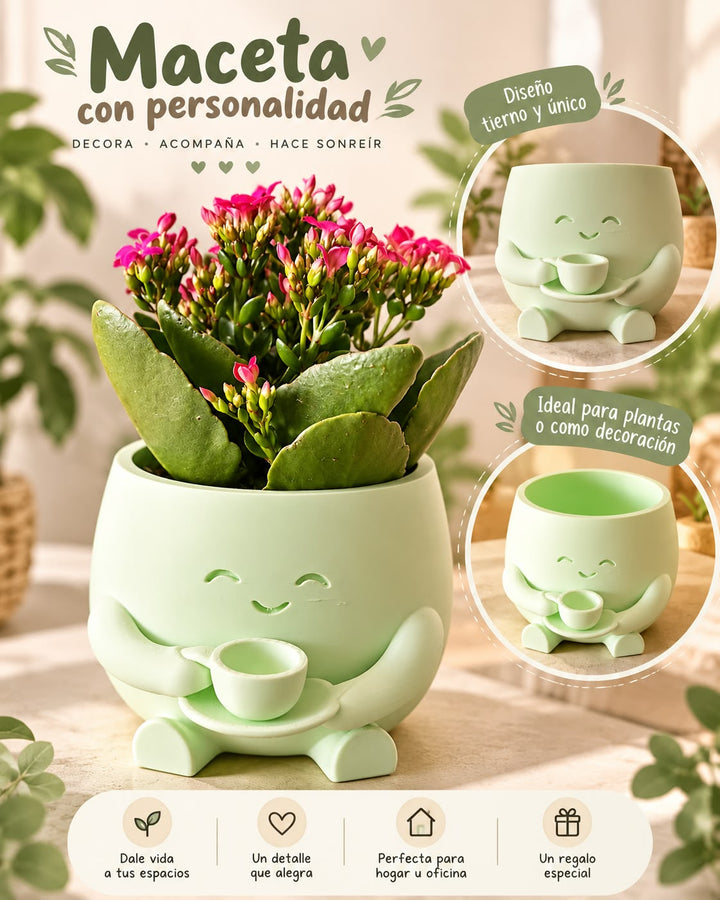 Maceta con personalidad